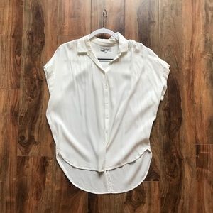 Madewell White Short-Sleeve Shirt